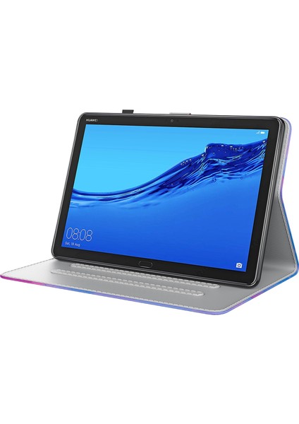 Huawei Mediapad M5 Lite Için Pu Deri Kılıf 10 (Yurt Dışından)