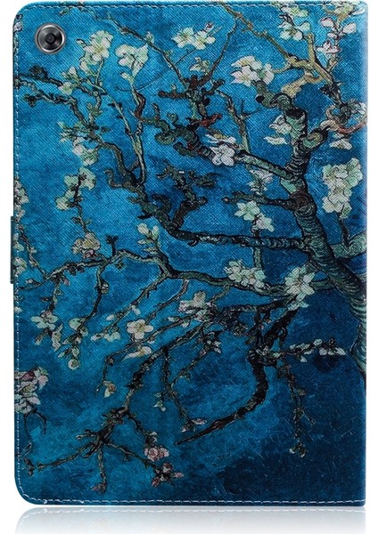 Kayısı Blossom Deri Kılıf Huawei Mediapad M5 Lite Için 10.1 (Yurt Dışından)