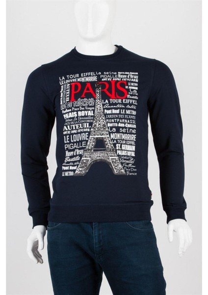 Paris Unisex Pamuklu Slim Fit Sweatshirt Medium