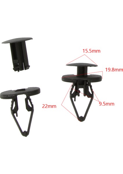 Plastik Mudflap Push Tipi Klip Tutucu Raptiye Chevrolet Gm 11589292 B62 Için (Yurt Dışından)