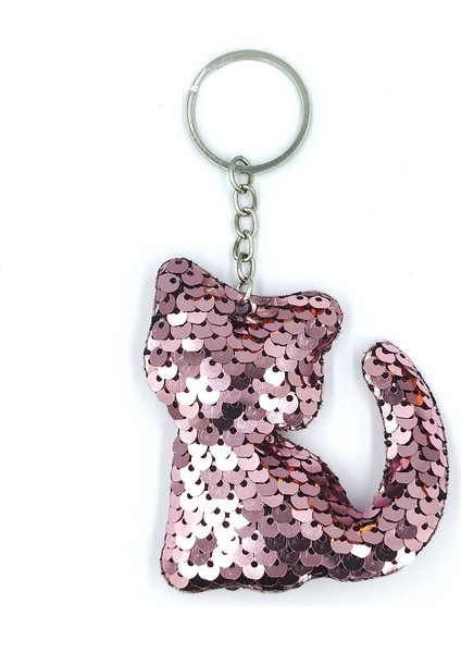 10 Parça Pul Reflektif Kedi Anahtarlık, Renk: Pembe 3 Pembe (Yurt Dışından)