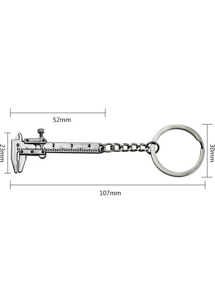 5 Adet Mini Sürmeli Kumpas Anahtarlık Anahtarlıklar Gümüş Rengi (Yurt Dışından)