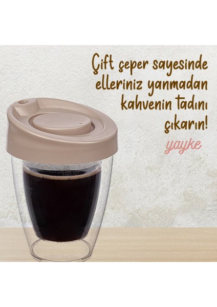 Kapaklı El Yakmaz Termos Bardak