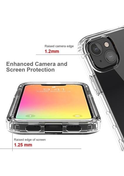 iPhone 13 Mini Için Düşmeye Dayanıklı Gradyan Renkli Tpu + Pc Telefon Kılıfı - Mavi (Yurt Dışından) modelleri