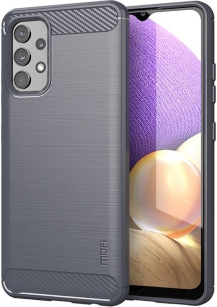 Samsung Galaxy A32 4g Için Karbon Fiber Tpu Kılıf - Gri (Yurt Dışından)
