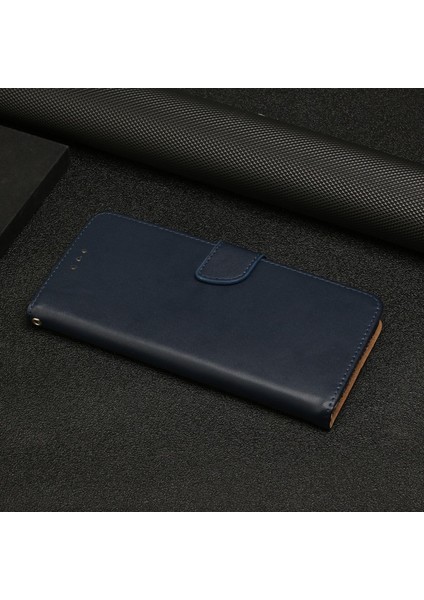 Samsung Galaxy A42 Için Deri Deri Darbeye Dayanıklı Telefon Kılıfı - Mavi (Yurt Dışından) modelleri
