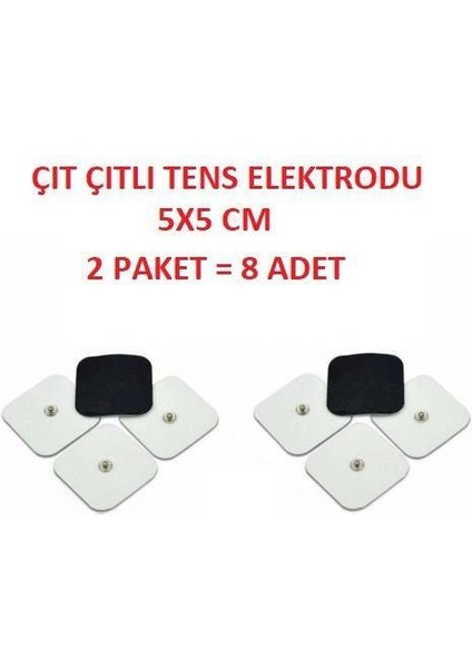 Fziyopol Tens Pedi Çıtçıtlı 8'lı Yedek Elektrod Pedi
