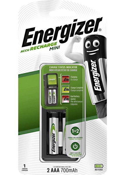 Mini Pil Şarj Cihazı - 2xaaa 700MAH