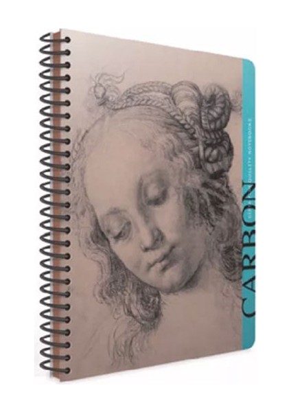 Carbon Spiralli Sert Kapak Defter 96 Yaprak Çizgisiz