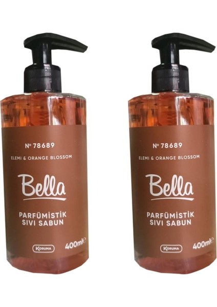 No 78689 Elemi & Orange Blossom Bella Parfümistik Sıvı Sabun 400 Ml 2 Adet