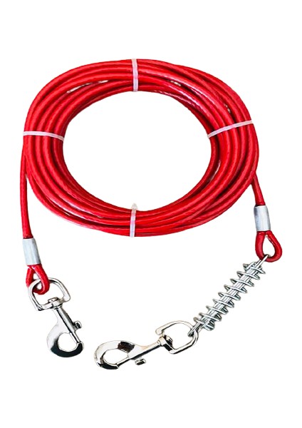6 mm 5 Metre Yaylı Köpek Bağlama Halat