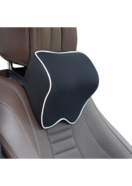 Araba Kafalık Yastık Siyah Kahverengi Kenar (Yurt Dışından)