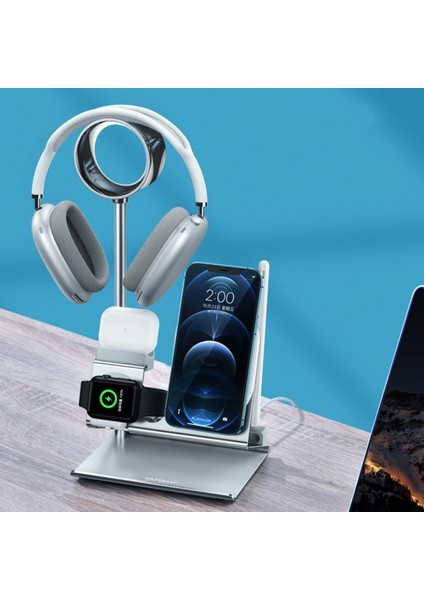 5'i 1 Arada Çok Işlevli Kulaklık Depolama Braketi Gümüş (Yurt Dışından) indirimleri