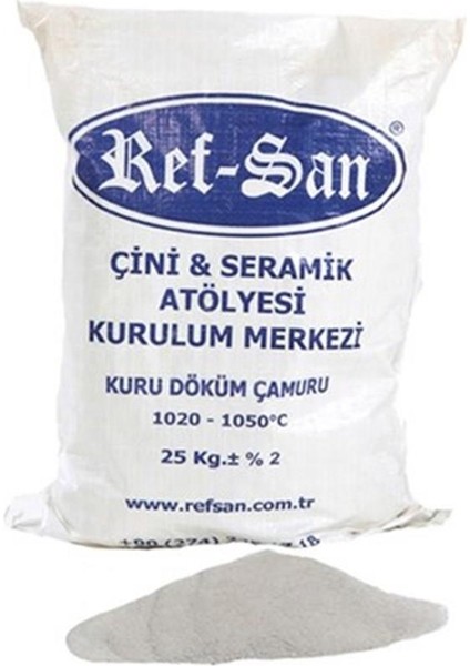 756 Seramik Çamuru Döküm Toz (1050°C) - 5 kg