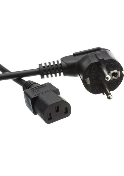 Power Güç Kablosu Bilgisayar Monitör Power Güç Kablosu 3x1 3 Metre