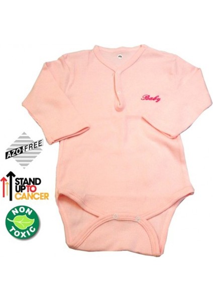 Sema Baby Uzun Kol Kaşkorse Badi (Body) - Pembe 18-24 Ay