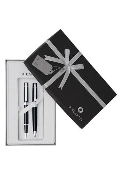 Sheaffer 9312-0-2 Dolmakalem+Tükenmez 300 Serisi Siyah