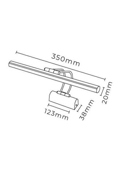 Resim,tablo,ayna Üstü Banyo Ledli Aplik 5 Renk Flüt Aplik 3000K Günışığı modelleri