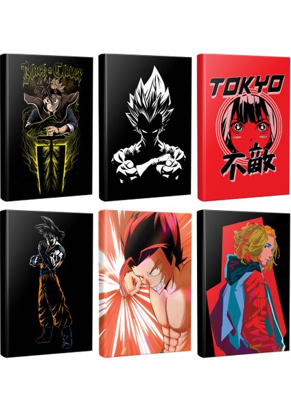 6 Defter Black clover-Goku-Dragonball-Punch-Fearless-Tokyo revengers