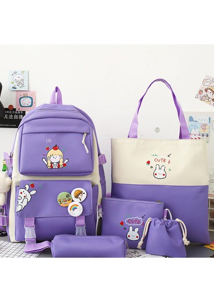 4 Parça Büyük Kapasiteli Okul Çantası Seti (Yurt Dışından) fiyatları