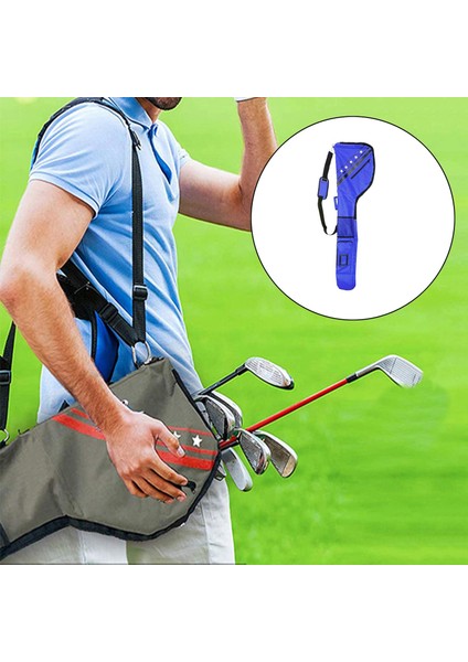 Golf Taşıma Caddy Club Durumda Çanta 7-10 Kulüpler Taşıma Seyahat Çantası Hafif Mavi (Yurt Dışından) fırsatları