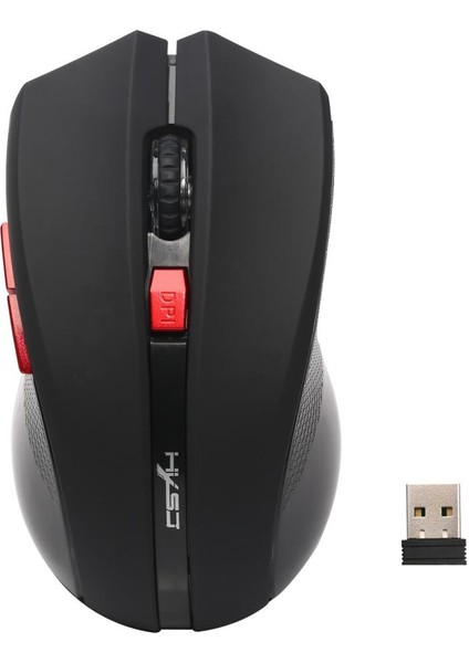 Kablosuz Oyun Fare 2.4g Bilgisayar Optik Oyunu Fareler 2400 Dpı 6buttons Siyah (Yurt Dışından)