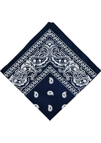 Yenilik Pamuklu Paisley Baskı Bandana Başkanı Wrap Boyun Eşarp Mendil Donanma