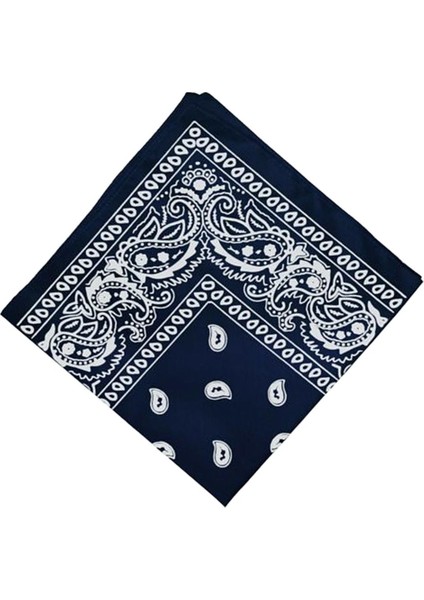 Yenilik Pamuklu Paisley Baskı Bandana Başkanı Wrap Boyun Eşarp Mendil Donanma fiyatları