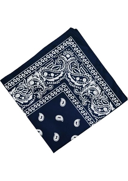Yenilik Pamuklu Paisley Baskı Bandana Başkanı Wrap Boyun Eşarp Mendil Donanma indirimleri