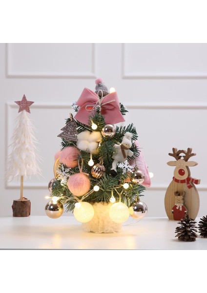 14 "noel Ağacı Ev Alışveriş Merkezi Pencere Pencere Masası Noel Ağacı Dekor Pembe fırsatları