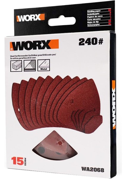 WA2068 140X90MM 240 Kum, 15 Adet Cırtlı Universal Mouse Zımpara Kâğıdı fırsatları