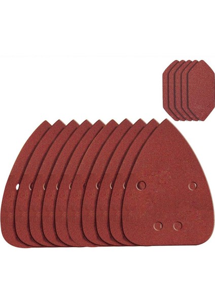 WA2069 140X90MM 80, 120, 240 Kum, 18 Adet Cırtlı Universal Mouse Zımpara Kâğıdı Seti