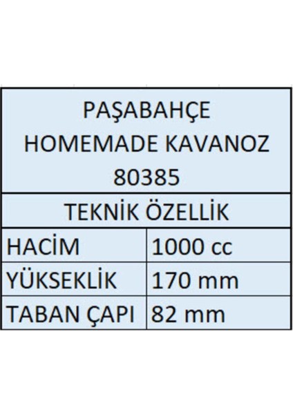 Homemade Cam Kavanoz - Cam Erzak Saklama Kabı 4 Lü 1000cc modelleri