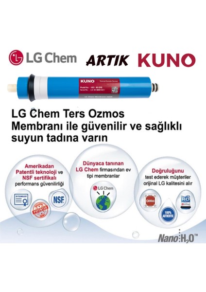 Mebran Filtre Lg Chem 80 Gpd