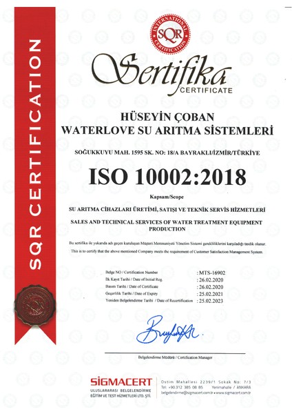 Waterlife Filtre Seti 1-2-3-5 Waterlife Su Arıtma Filtresi * modelleri