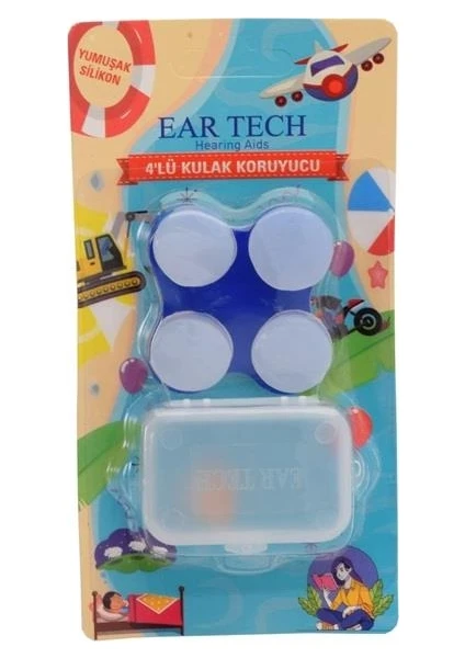 Ear Tech Silikon 4 Lü Kulak Tıkacı