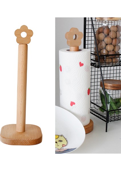 Yaratıcı Sevimli Kağıt Havlu Standı Ücretsiz Ayakta Çiçek-Şekilli Tezgah Aksesuarları - Büyük (Yurt Dışından) fırsatları