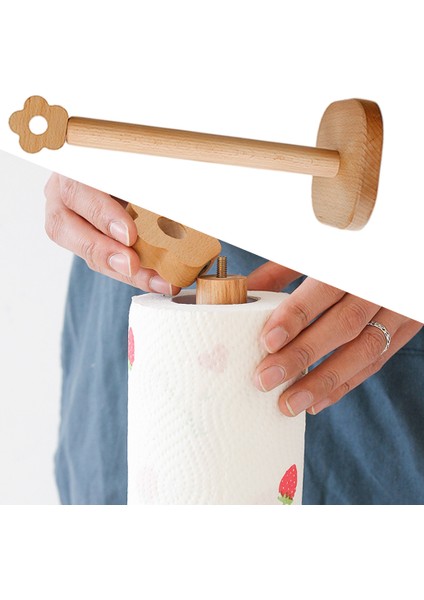 Yaratıcı Sevimli Kağıt Havlu Standı Ücretsiz Ayakta Çiçek-Şekilli Tezgah Aksesuarları - Büyük (Yurt Dışından) indirimleri