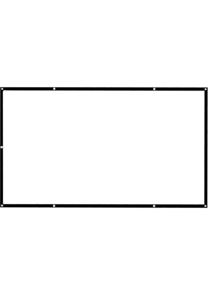 60-150 Inç Projeksiyon Ekranı, 16: 9/4: 3 Katlanabilir Anti-Projektör Ekranı 72 (159X90CM) 16: 9 (Yurt Dışından)