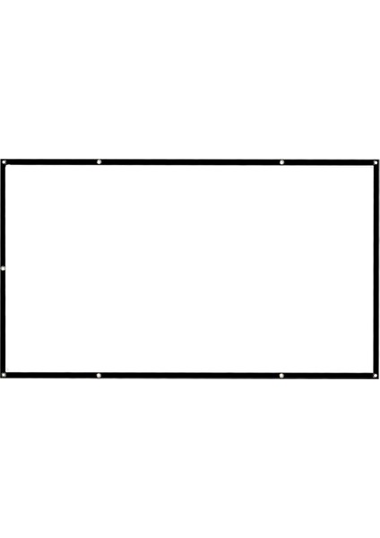 60-150 Inç Projeksiyon Ekranı, 16: 9/4: 3 Katlanabilir Anti-Projektör Ekranı 120 In (240X180CM) 4: 3 (Yurt Dışından)