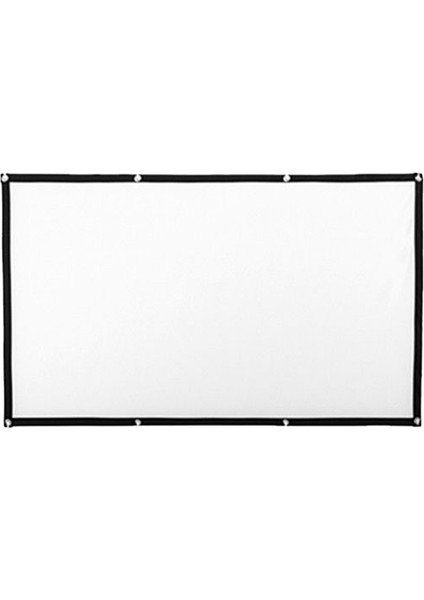 Kapalı Açık Taşınabilir Film Ekran Ev Sinema Projektör Ekranı 120 '' 120 Inç (Yurt Dışından)