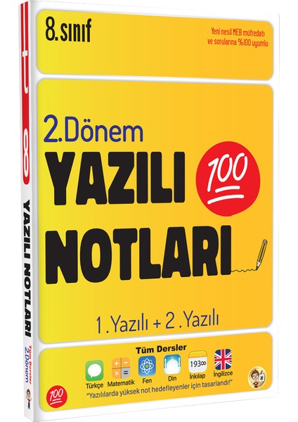 8. Sınıf Yazılı Notları 2. Dönem 1 ve 2. Yazılı