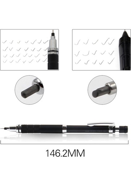 unı M5 1017 Kuro Toga Mekanik Kalemler 0.5 Mm Kurşun Döndürme Kroki Günlük Yazma Malzemeleri | Kuro Toga | Kuro Toga Mekanik Kalemuni Kuru Toga (Siyah) (Yurt Dışından)