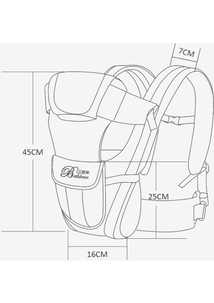 Ergonomik Bebek Taşıyıcı Bebek Kanguru Çocuk Kalça Koltuk Aracı Bebek Tutucu Sling Wrap Sırt Çantaları Bebek Seyahat Etkinlik Dişli Bebek Sling | Sırt Çantaları Ve Taşıyıcılar (Haki)