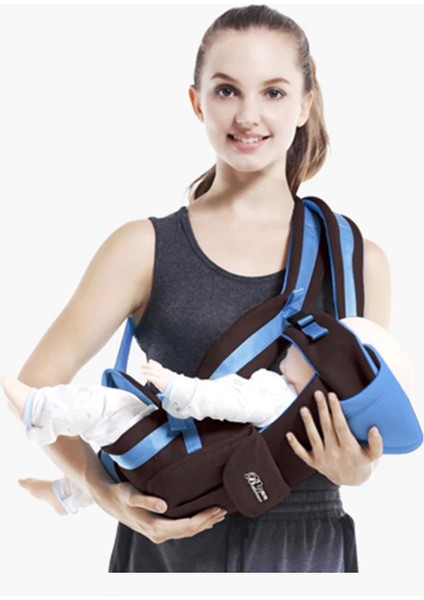 Ergonomik Bebek Taşıyıcı Bebek Kanguru Çocuk Kalça Koltuk Aracı Bebek Tutucu Sling Wrap Sırt Çantaları Bebek Seyahat Etkinlik Dişli Bebek Sling | Sırt Çantaları Ve Taşıyıcılar (Mavi)