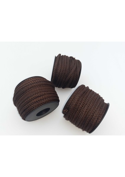 Kahverengi Renkte 6 mm Esnek Eşofman Kapşon Bağcık Ipi (50 Mt) modelleri