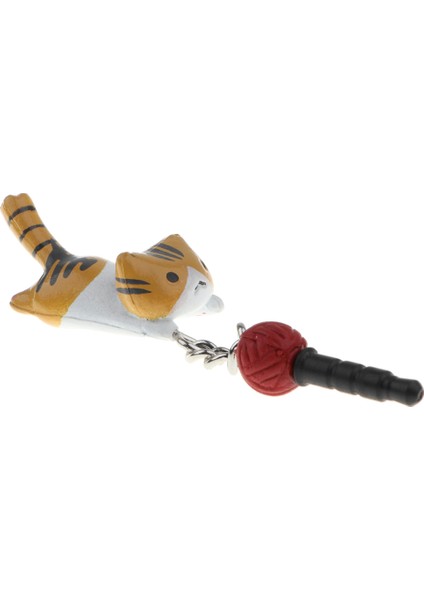 Evrensel 3.5mm Sevimli Kulaklık Jack Ses Fiş Anti Toz Stoper Sarı Kedi (Yurt Dışından)