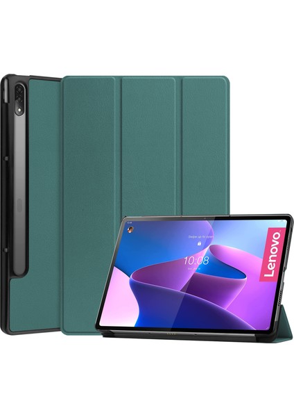 Lenovo Tab P12 Pro Için Deri Tablet Kılıfı 12.6 (Yurt Dışından)