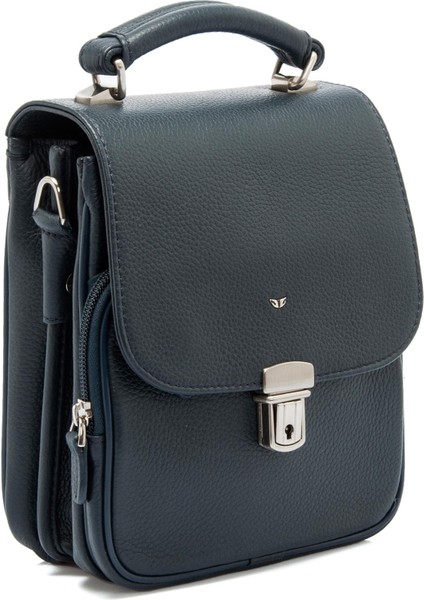 Lacivert Hakiki Deri Erkek Çapraz Askılı Çanta - S1AC00002928-X86 fiyatları