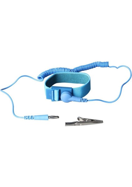 Kablolu Antistatik Bileklik TA-001 (Mavi)
